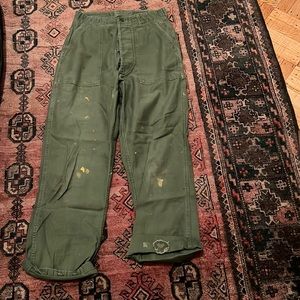 Vintage military style cargo pants